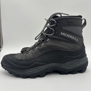 Merrell Thermo Chill Mid Black Waterproof Boots Insulated Hiking Men's Size 10.5